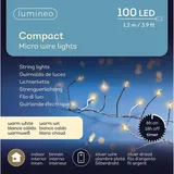 buttinette Lumineo Batterie Micro-LED Lichterkette 120 cm 100 Lichter warmweiß