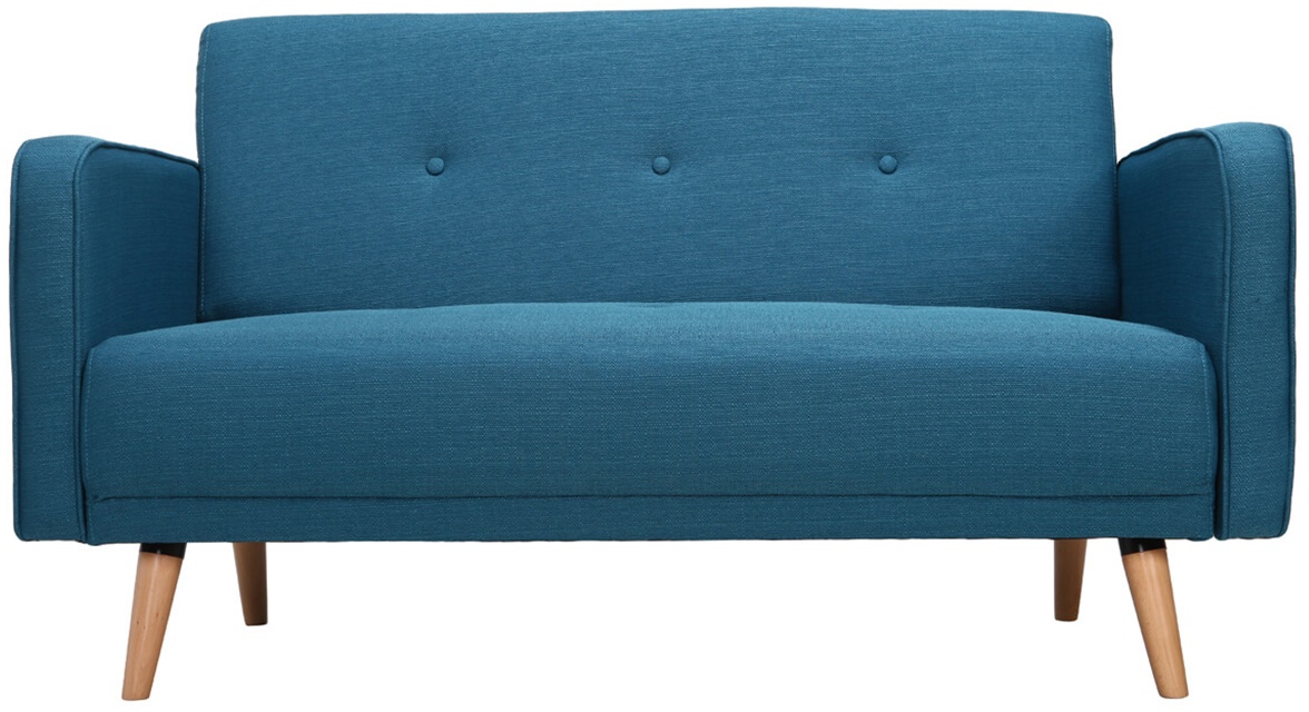 Sofa skandinavisch 2 Plätze Blau ULLA
