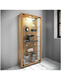 VCM my home Lumo Maxi Vitrine buche 8 Fachböden
