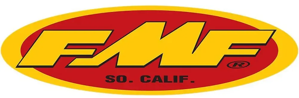 Fmf Oval Trailer Aufkleber - Yellow / Red - One Size