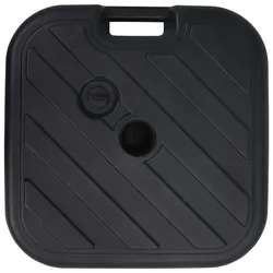 vidaXL Sonnenschirmständer Sand/Wasser 24 L Schwarz