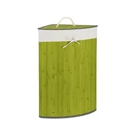Relaxdays Wäschekorb grün