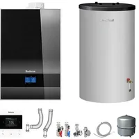 Buderus Logaplus Paket W50 schwarz mit Regelung BC400, RC220