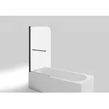 Aurlane Badewannenfaltwand Black Spirit 1 Schwarz 75 cm x 140 cm 1-flügelig