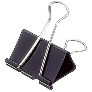 SOENNECKEN Foldbackklemmer 1562 40x19mm schwarz 12 St./Pack.