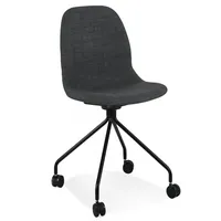 KADIMA DESIGN Bürostuhl Metall Textil | Ergonomischer Arbeitsstuhl mit