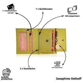 Josephine Osthoff Handtaschen-Manufaktur Josephine Osthoff Geldbörse unisex Portemonnaie grün
