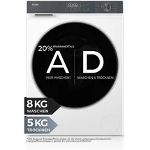 Haier G3 Serie HWD80-BP14637T Waschtrockner (8 kg / 5 kg, 1330 U/min)