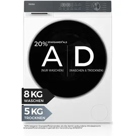 Haier G3 Serie HWD80-BP14637T Waschtrockner (8 kg / 5 kg, 1330 U/min)