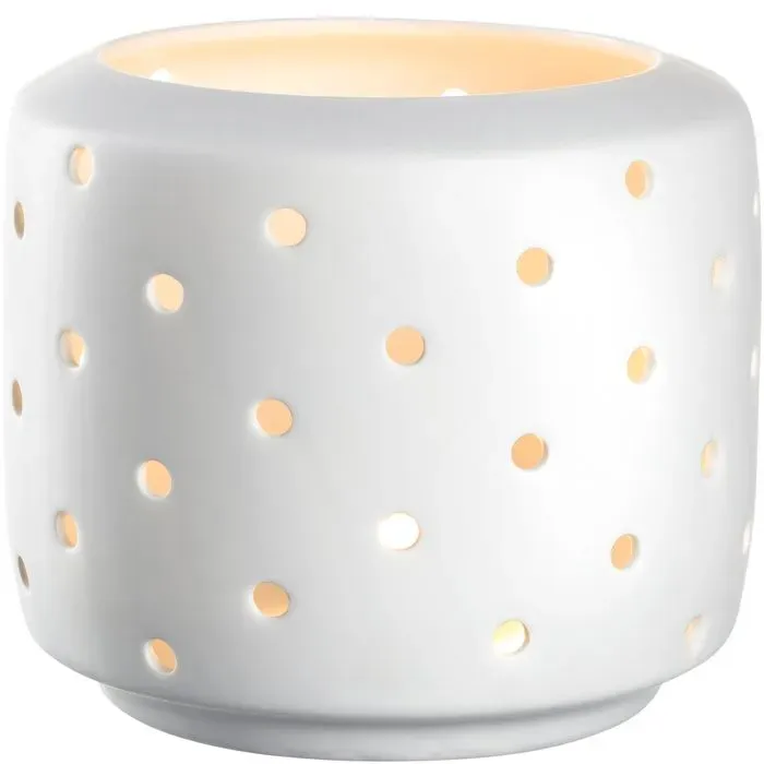 Leonardo LED-Laterne Lago 13,5 cm Porzellan Weiß