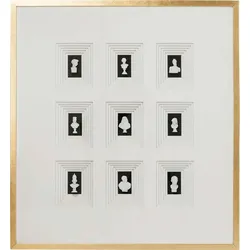 KARE DESIGN Wandobjekt 100 x110 cm Ancient Art Nove 61981 Glas Gold 110 x
