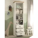 Begabino Standregal 4 Fächer 3 Schubkästen 0 x 0 x 0 cm Weiß