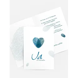 Hochzeitskarten Einladungen selbst gestalten mit Spruch und Fotos im Onlinedesigner bei Meine-Kartenmanufaktur.de
