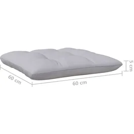 vidaXL Garten-Lounge-Set 8-tlg. grau Kiefernholz