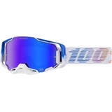 100% 100%, Armega HiPER Neo Motocross Brille, weiss-blau