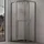 doporro Fünfeckdusche Duschkabine 100x100x200cm Duschabtrennung ESG-Sicherheitsglas Klarglas inkl. Nano-Beschichtung Rahmenkonstruktion aus Edelstahl Ravenna68K