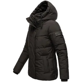 Navahoo Damen, Winterjacke mit Kapuze und abnehmbaren Kunstfell-Kragen Sag ja XIV Black Gr. XL - XL