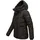 Navahoo Damen, Winterjacke mit Kapuze und abnehmbaren Kunstfell-Kragen Sag ja XIV Black Gr. XL - XL