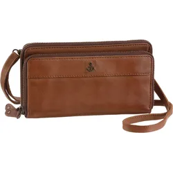 Geldbörse HARBOUR 2ND "Serena", braun (charming cognac), Leder, washed, casual, Kleinlederwaren, Geldbeutel Portemonnaie mit RFID-Technologie