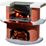 Buschbeck Grillbar Bologna 110 x 65 x 93 cm weiß/terrakotta