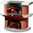 Buschbeck Grillbar Bologna 110 x 65 x 93 cm weiß/terrakotta