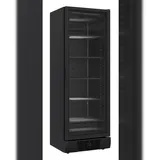 CombiSteel Tiefkühlschrank 1 Glastür Schwarz 382 L