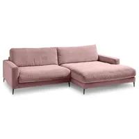 Sormani Ecksofa Florenz Cord Rosa