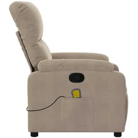 vidaXL Massagesessel Taupe Mikrofasergewebe
