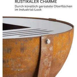Blumfeldt Feuerschale Fire Globe Ø 120 cm Braun