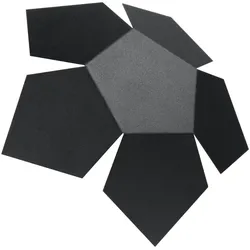 Wandleuchte PENTA schwarz