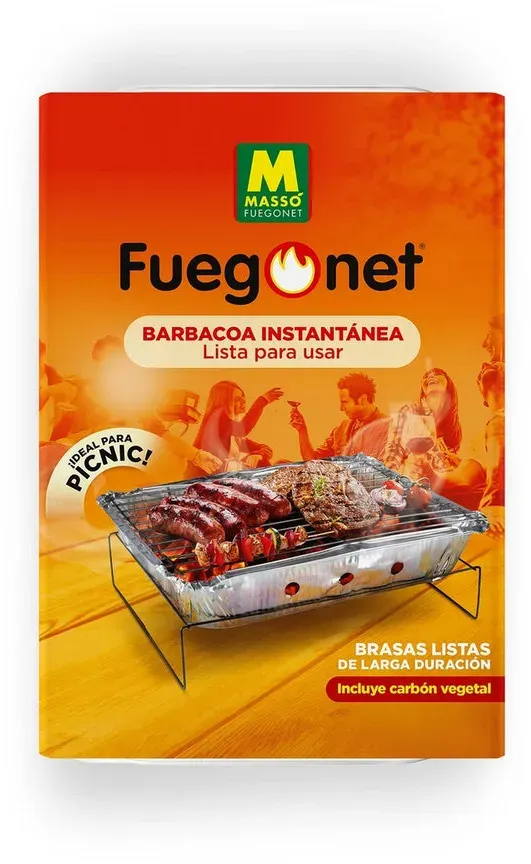 Einweg-Grill Massó fuegonet el exterior Aluminium