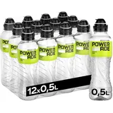 Powerade Active Water Zitrone-Limette - kalorienfreies, zuckerfreies Erfrischungsgetränk mit Vitamin B3 und B6 - Sportgetränk mit Mikronährstoffen in Einweg Flaschen (12 x 500 ml)