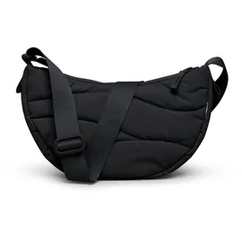 GOT BAG Wavy Puffer Moon Bag Small Schwarz