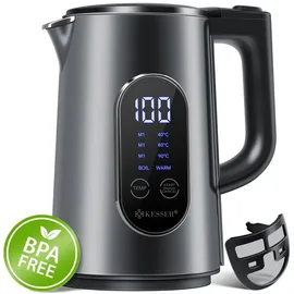 Kesser Wasserkocher Edelstahl 1,7 l Grau