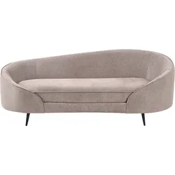 3-Sitzer Sofa Stoff braun / schwarz SAVAR