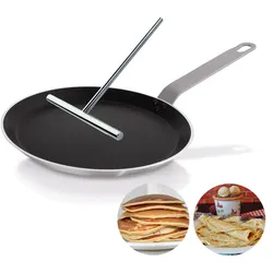 Crepes SET Pfanne 26cm - Eisen/Alu - mit PTFE Antihaftbeschichtung + Teigverteil...