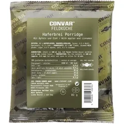 CONVAR FELDKÜCHE Haferbrei Porridge - Survivalnahrung (Gr 80g)