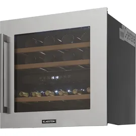 Klarstein Vinsider 36 Weinkühlschrank 2 Kühlzonen 5-22°C 85l Edelstahl