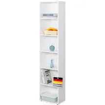 Floordirekt Bücherregal 40 x 24 x 178,5 cm Weiß
