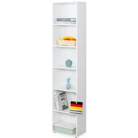 Floordirekt Bücherregal 40 x 24 x 178,5 cm Weiß