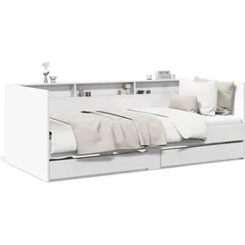 vidaXL Tagesbett mit Schubladen 100 x 200 cm weiß