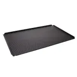 Schneider Backblech, Tyneck 400x600 mm, Rand 45 ° mit offenen Ecken, mit Lochung