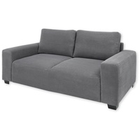 ELBA Big Sofa in Cord-Optik, Ash - Bequeme Wohnzimmer 2-Sitzer Couch - 214 x 93 х 113 cm (B/H/T)