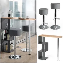 Vicco Bartisch Vincent 120 x 60 x 105 cm Anthrazit/Gold