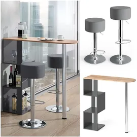 Vicco Bartisch Vincent 120 x 60 x 105 cm Anthrazit/Gold