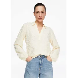 Comma, Bluse mit 3D-Struktur Beige 44