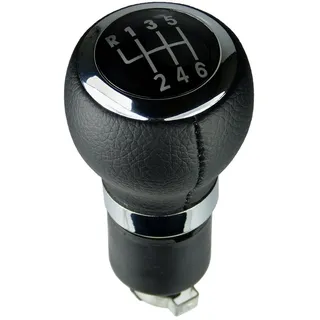 L & P Car Design Schalthebel Schaltknauf für VW Golf Passat Polo Touran (Set, 1 St., Schaltknauf + Einbauzubehör), Plug&Play Montage schwarz