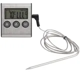 Lebensmittelthermometer,Grillthermometer Fleischthermometer mit Timer-Temperaturmesswerkzeug