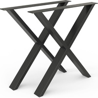 Vicco Loft Tischkufen X-Form 72cm Tischbeine DIY Tischgestell Esstisch