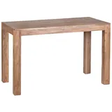 Esstisch Massivholz MUMBAI Akazie 120 cm Esszimmer-Tisch Holztisch Design Küchentisch Landhaus-Stil dunkel-braun